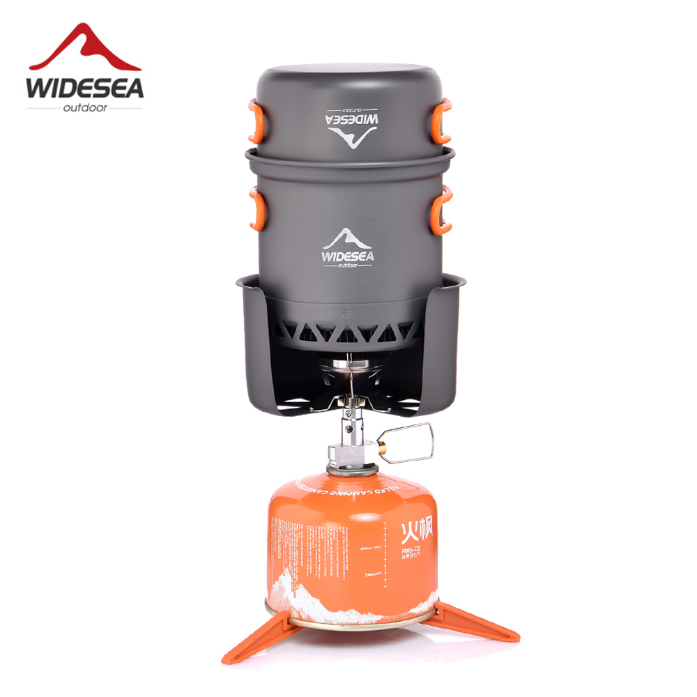 Fishing Equipment Kitchener - Widesea Camping Cooking Set Backpack Gas