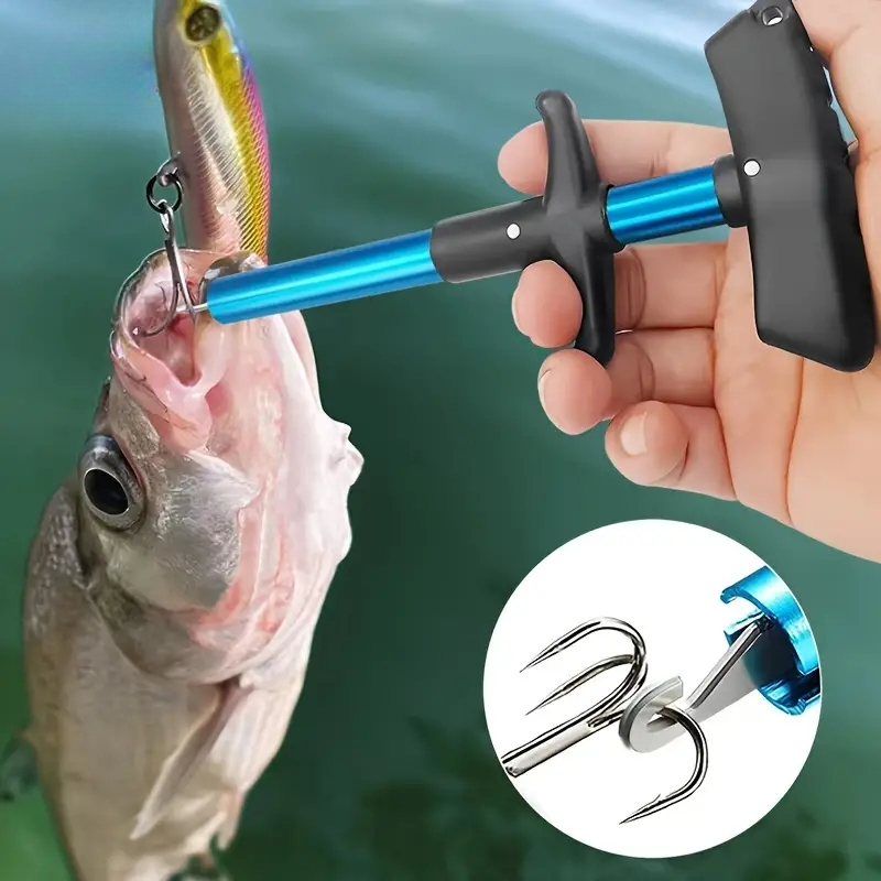 Used Fishing Equipment Near Me - 1pc Portable Aluminum T-Hook Taker Hook