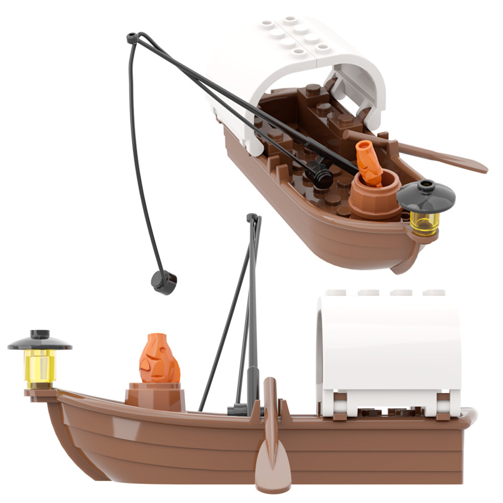 Fishing Equipment Kids - City Creativity Medieval Pirate Ship Fishing