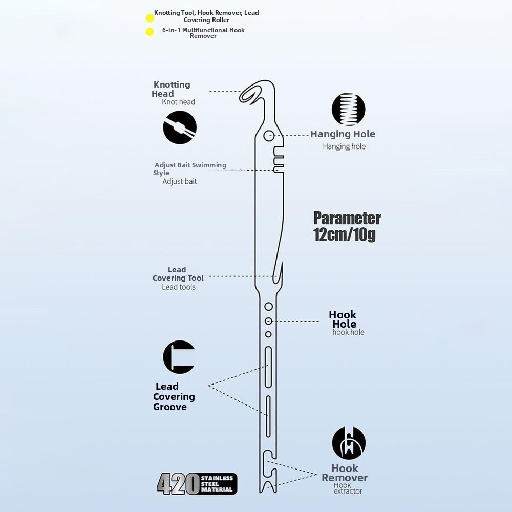 6-in-1 Fishing Hook Remover In - Used Fishing Equipment Near Me 评论和价格