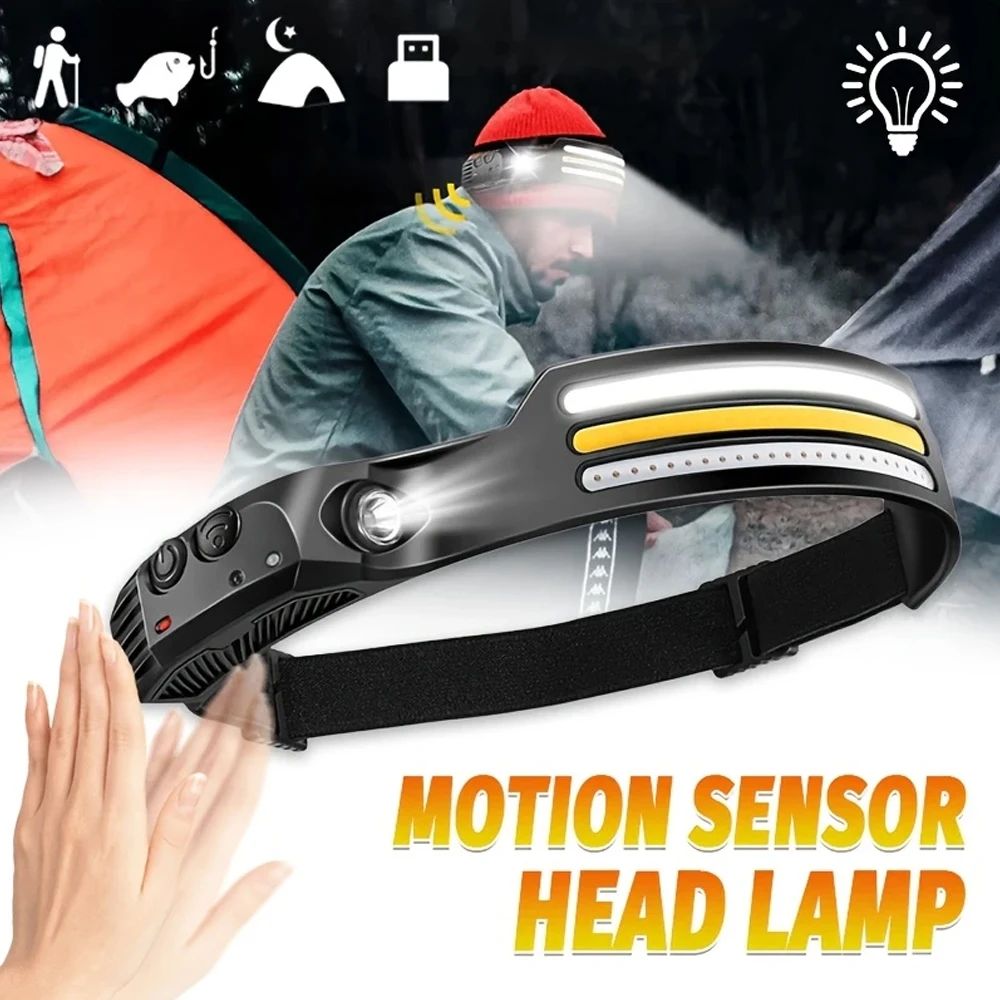 Rechargeable COB LED Induction - Fishing Headlamp 评论和价格
