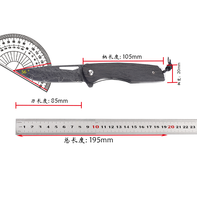 New 8cr13MOV steel core ebony  - Fishing Equipment Kitchener 评论和价格