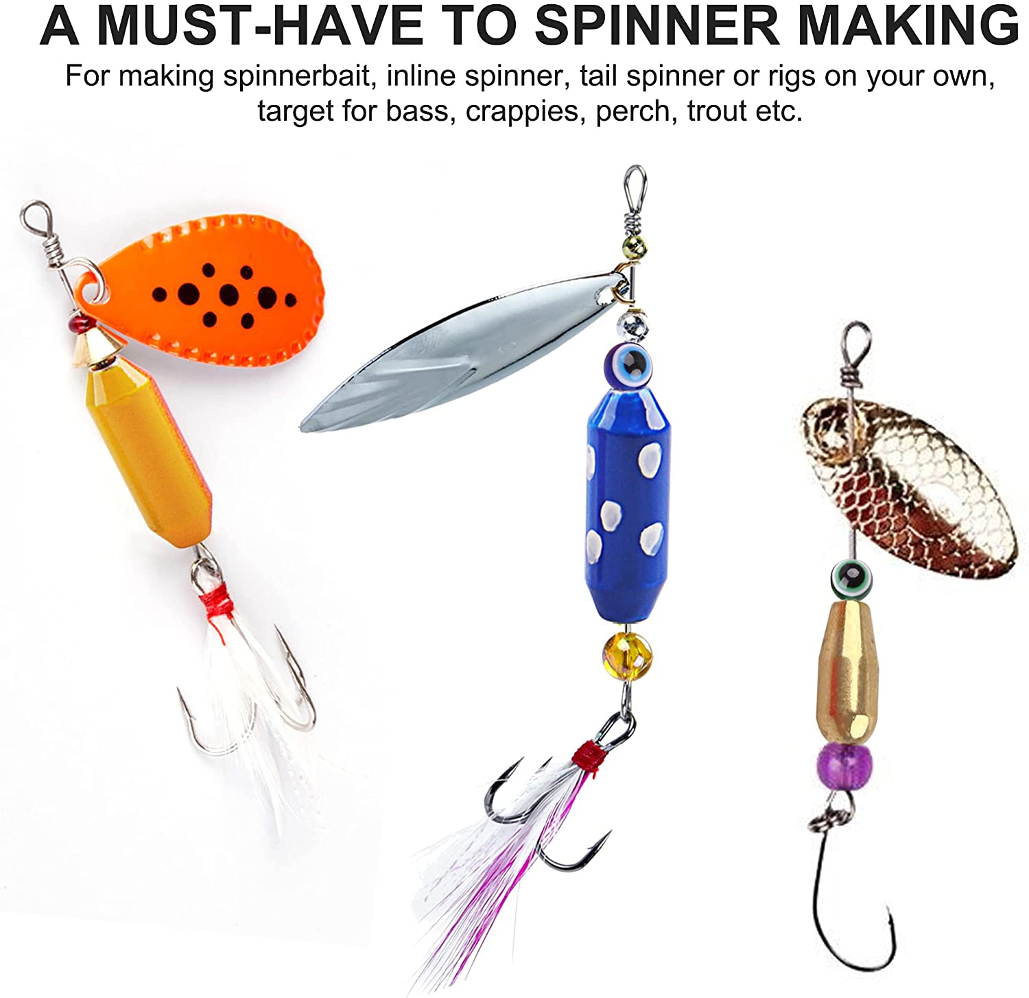 10pcs Fishing Brass Spinner Lu - Fishing Equipment Used 评论和价格