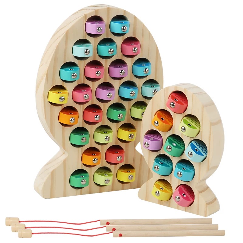Kids Wooden Fishing Game Toy G - Fishing Equipment Kids 评论和价格