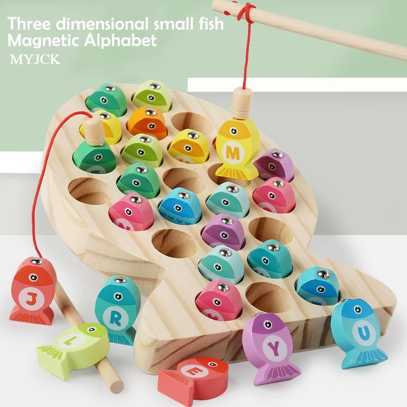 Kids Wooden Fishing Game Toy G - Fishing Equipment Kids 评论和价格