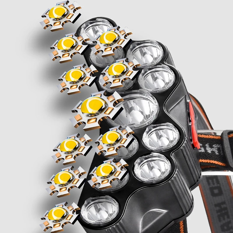 11 LED Headlamp Strong Light H - Fishing Headlamp 评论和价格