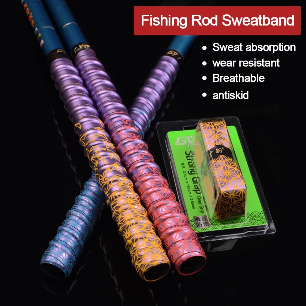 Gradient Colorful Thickened Sp - Fishing Rod Wrap Tape 评论和价格
