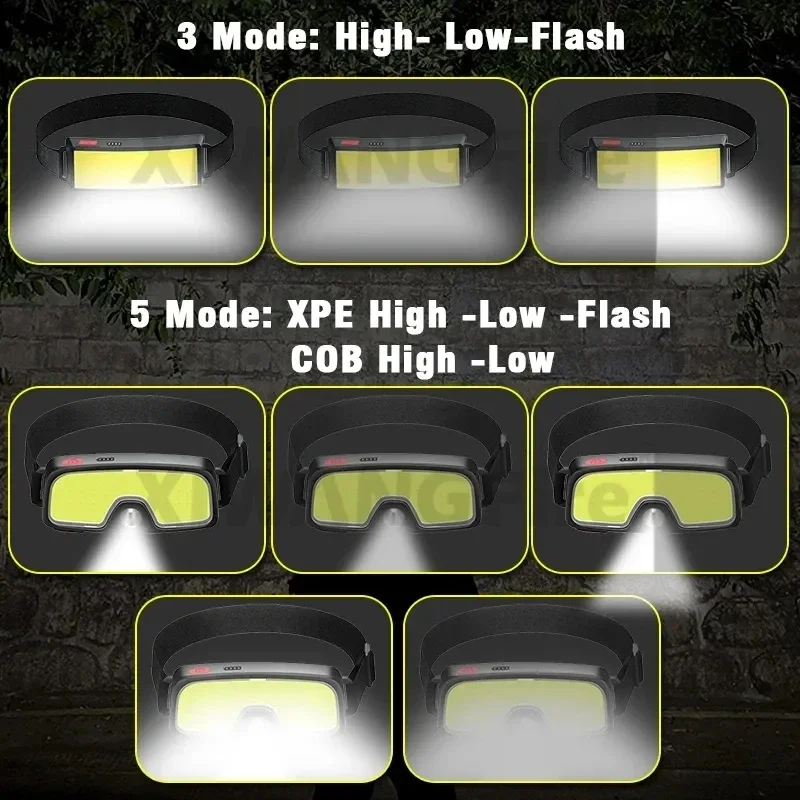 Powerful COB LED Headlamp Type - Fishing Headlamp 评论和价格