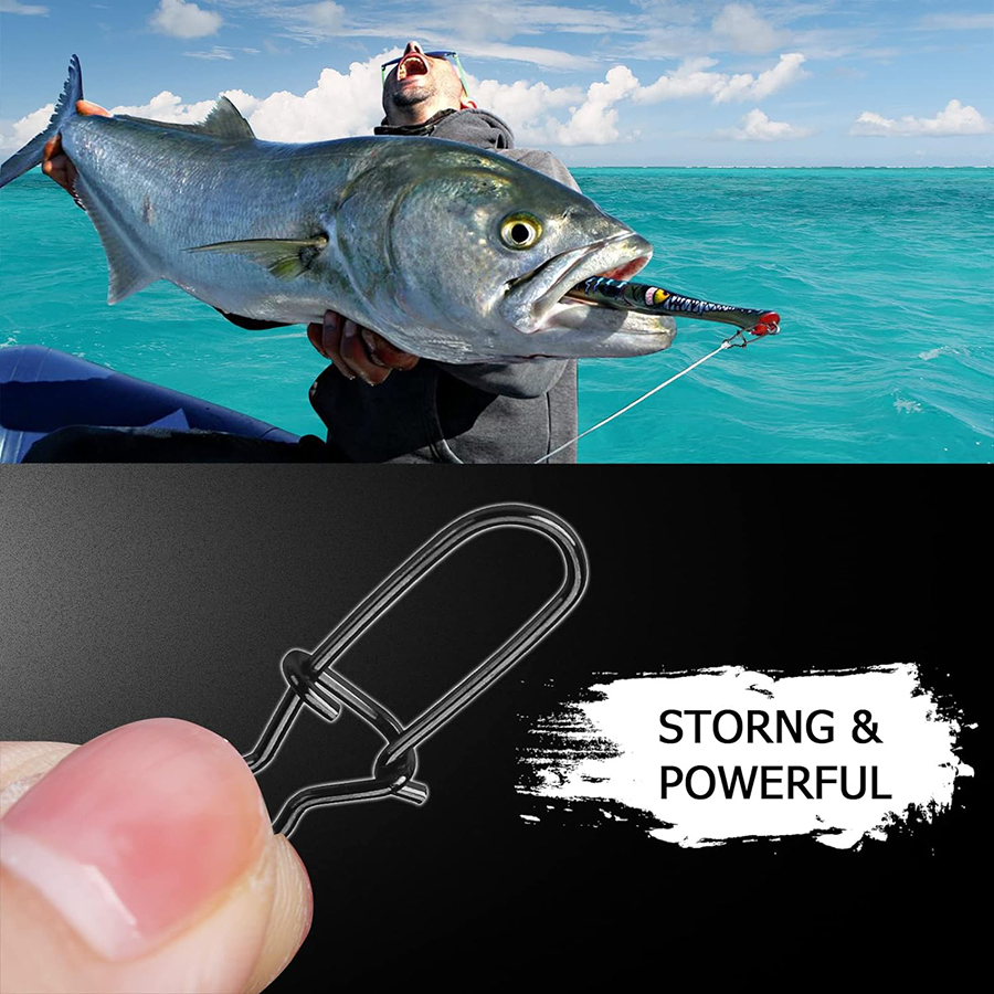 50Pcs Crankbait Snaps Stainles - Fishing Equipment Used 评论和价格