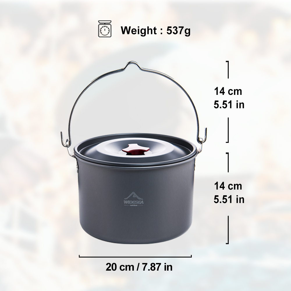 Widesea 4L Camping Hanging Pot - Fishing Equipment Kitchener 评论和价格