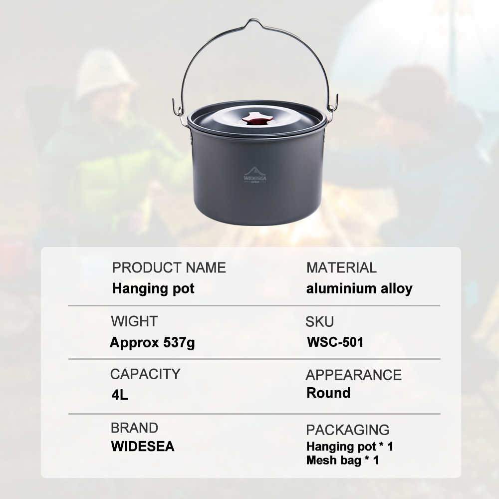 Widesea 4L Camping Hanging Pot - Fishing Equipment Kitchener 评论和价格