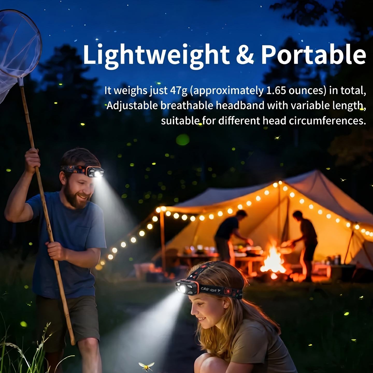 USB Rechargeable LED Headlamp  - Fishing Headlamp 评论和价格